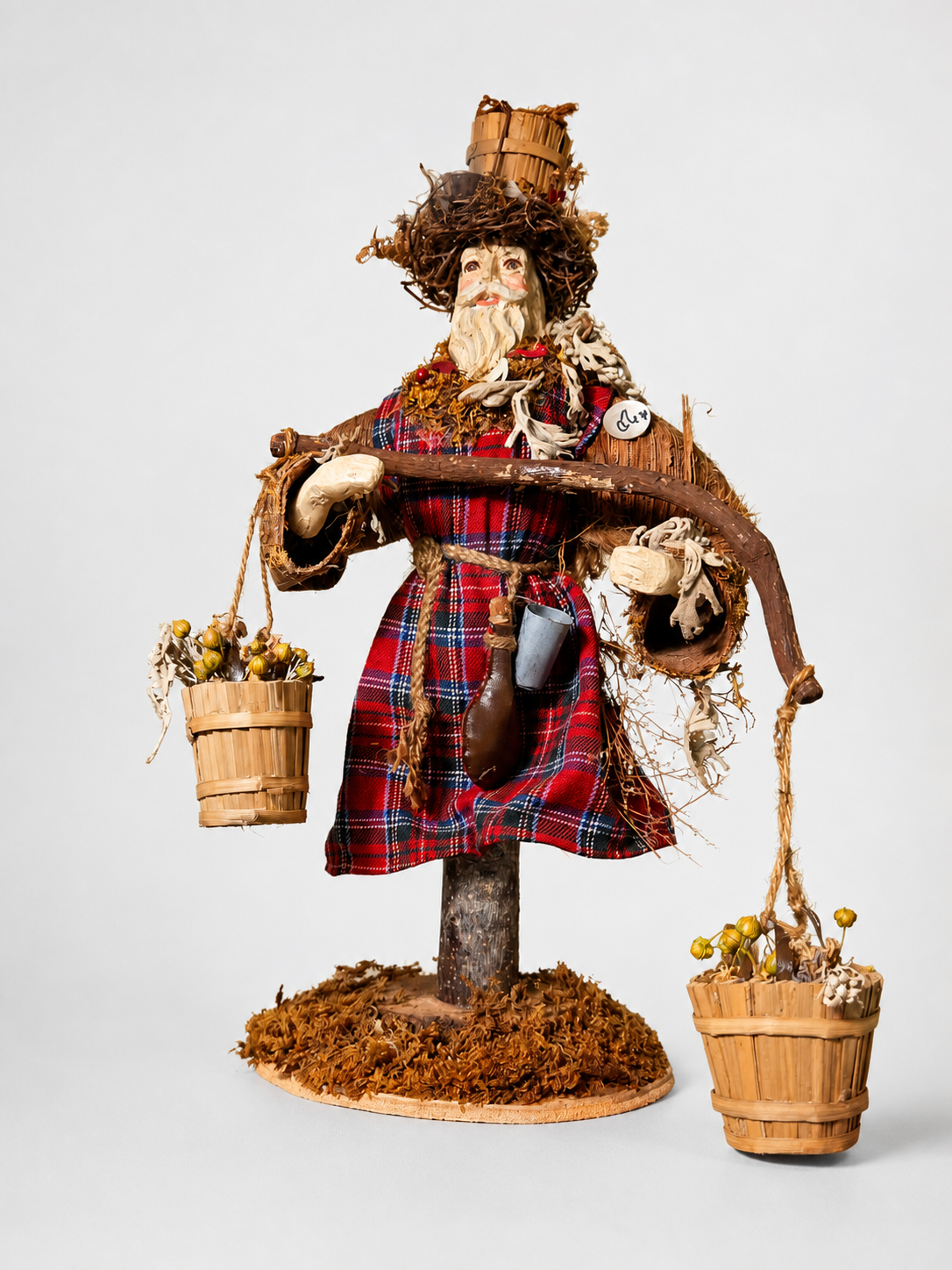 Rustic Harvest-Themed Decorative Figurine