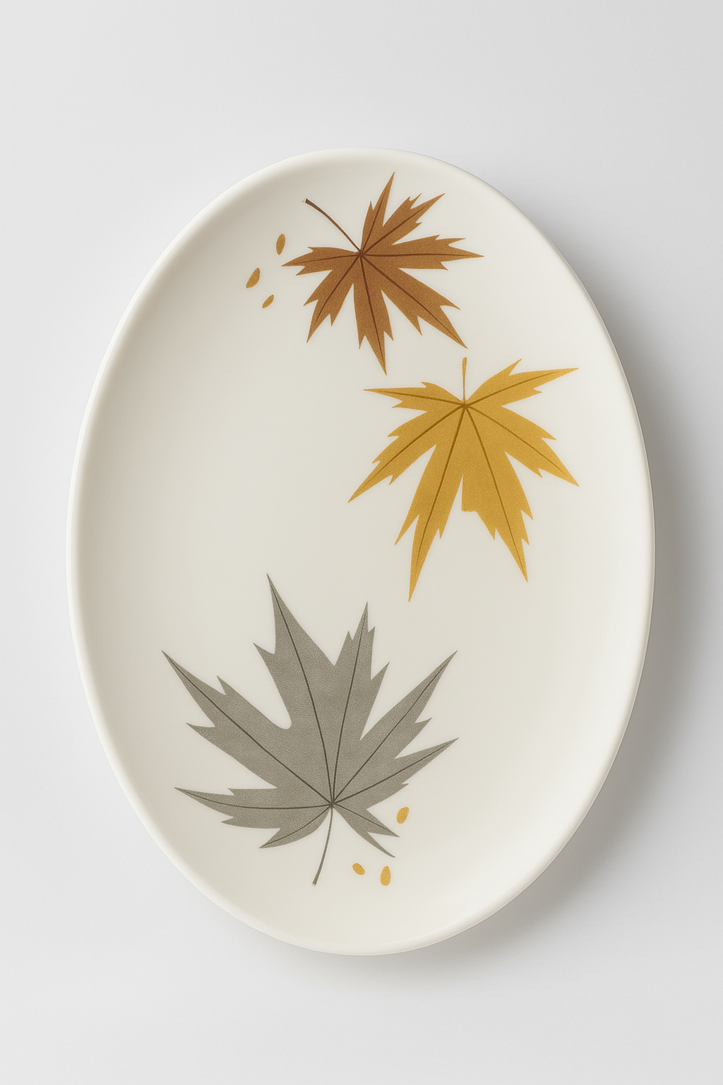Elegant Maple Leaf Serving Platter