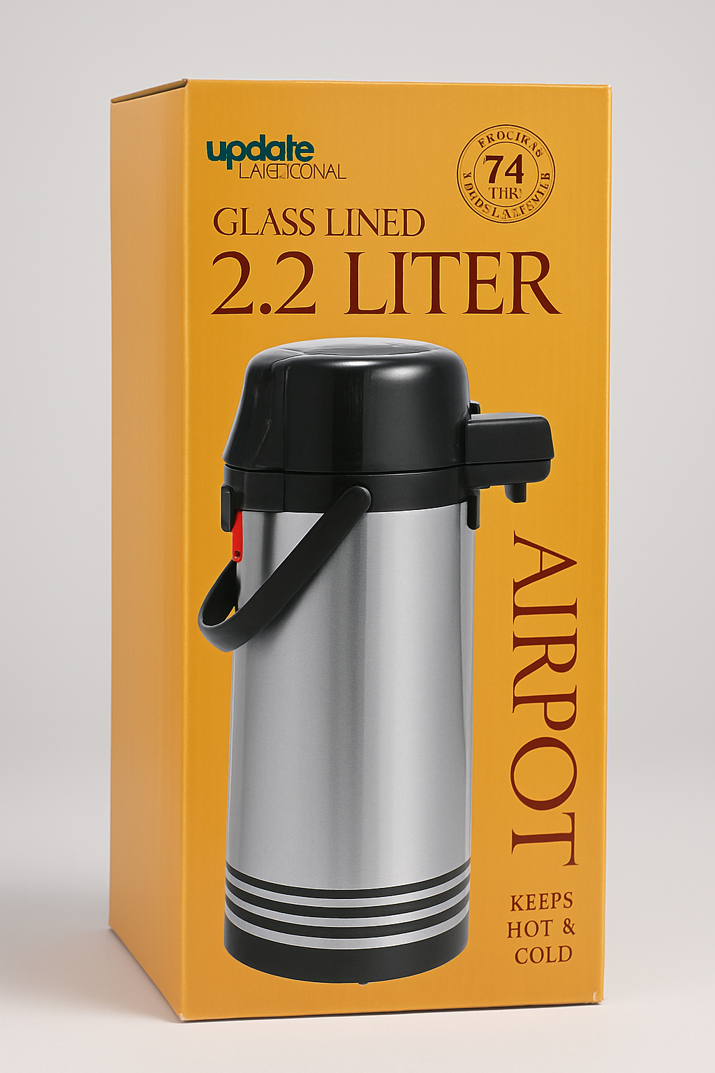 2.2 Liter Glass Lined Airpot