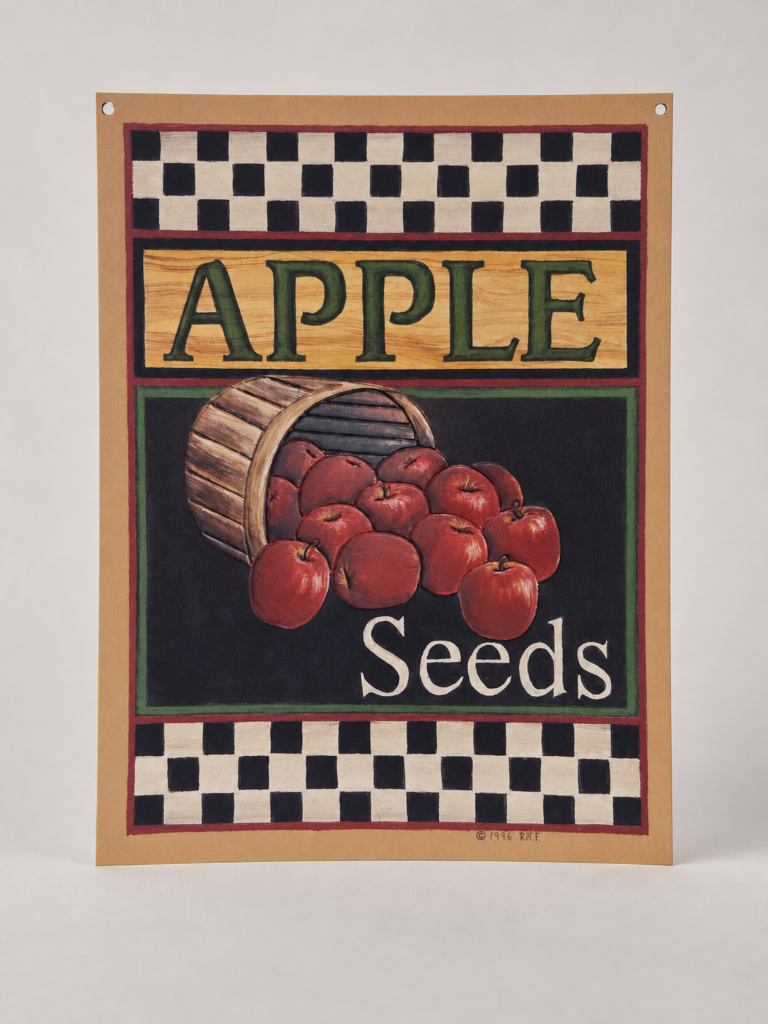 Rustic Apple Seeds Wall Décor Sign