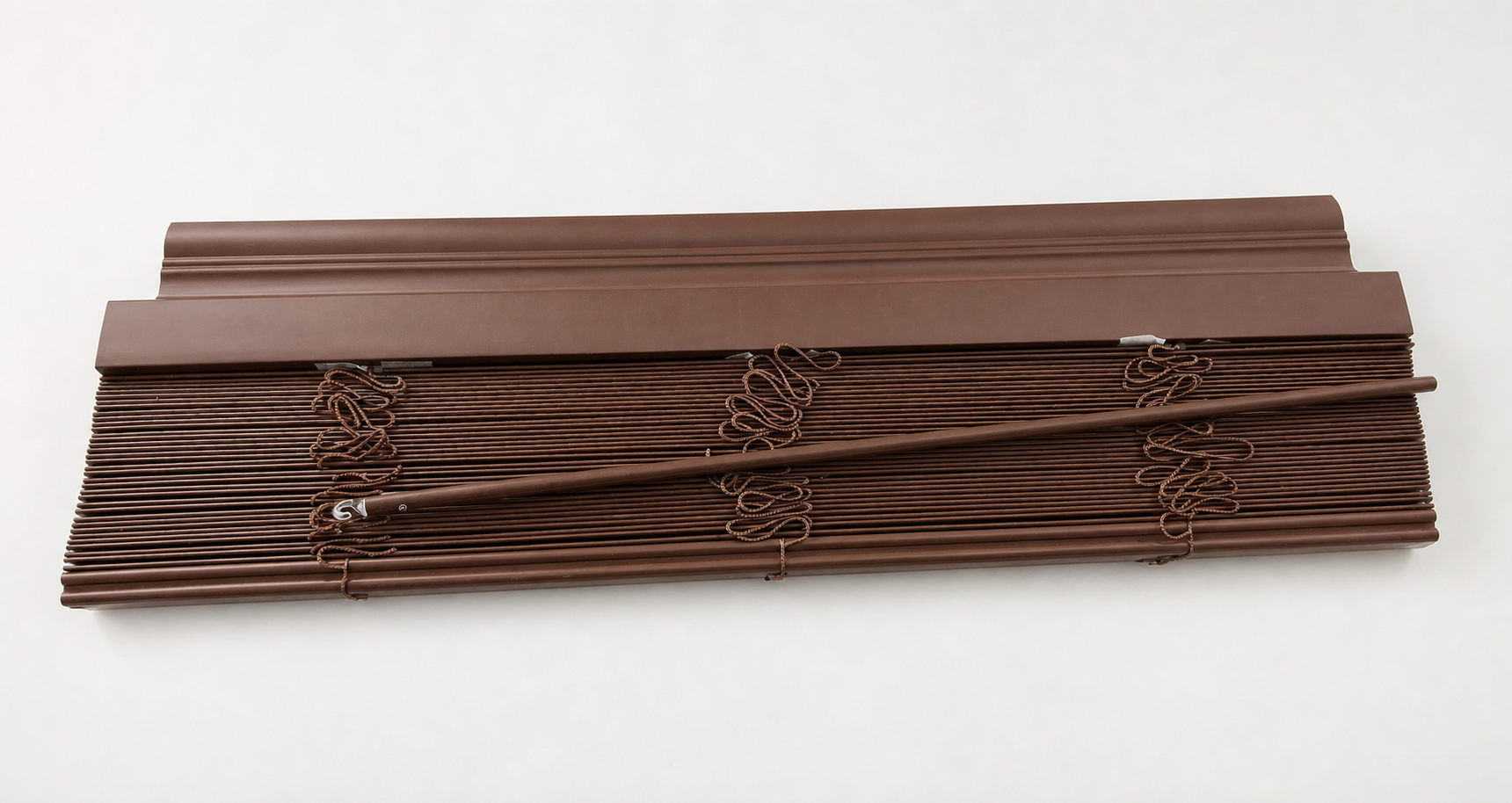 Wooden Venetian Window Blinds with Cord and Wand