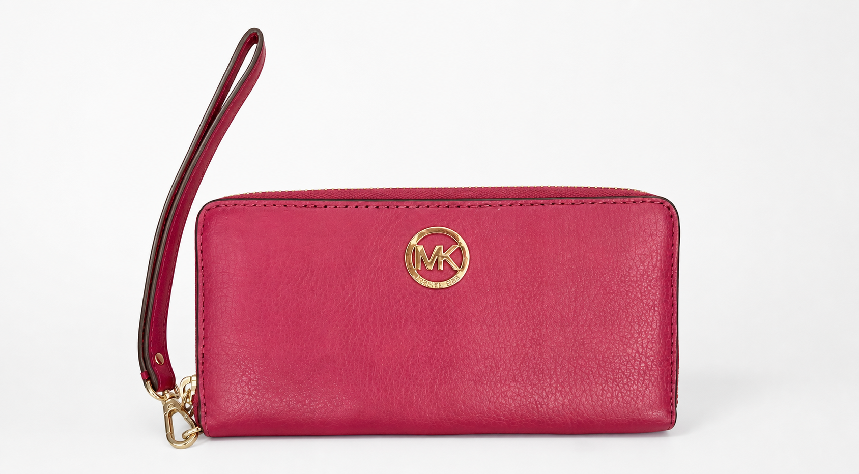 Michael Kors Pink Leather Wristlet Wallet
