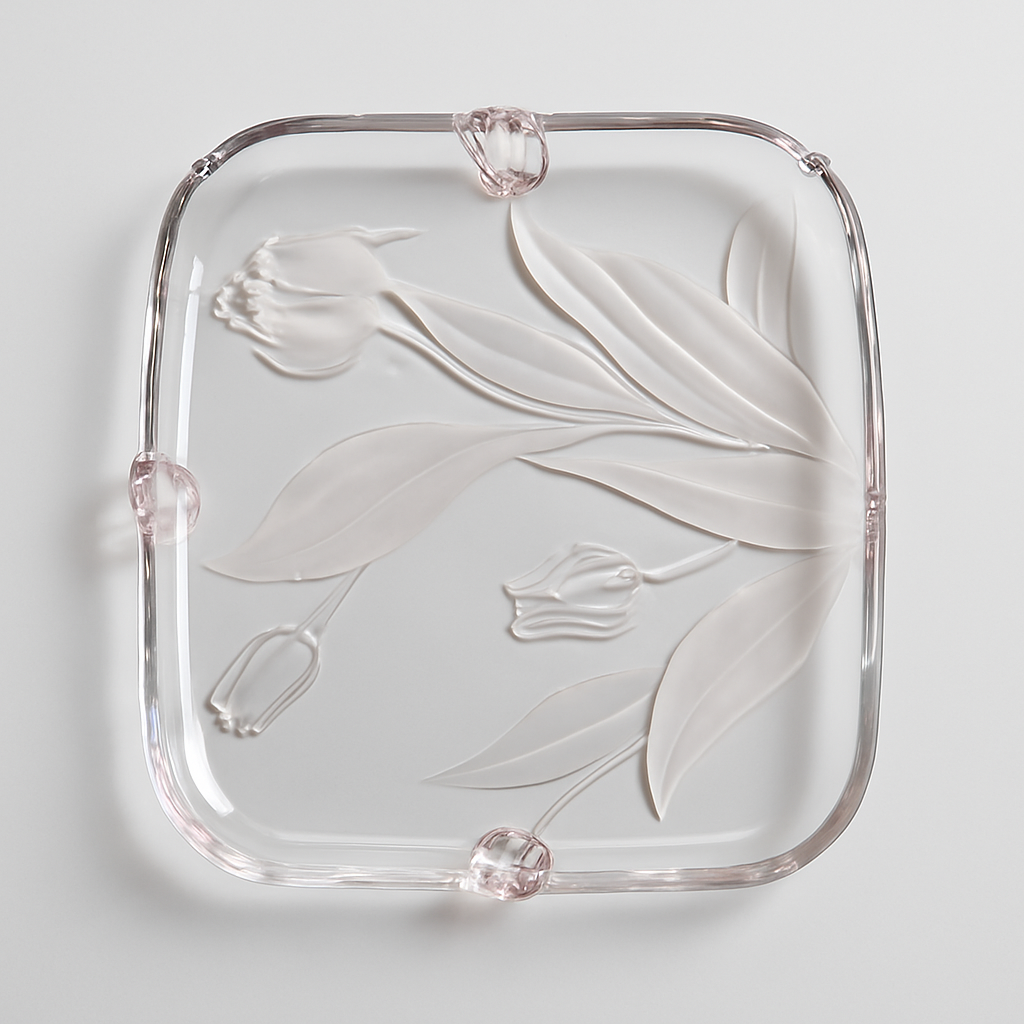 Elegant Glass Serving Platter