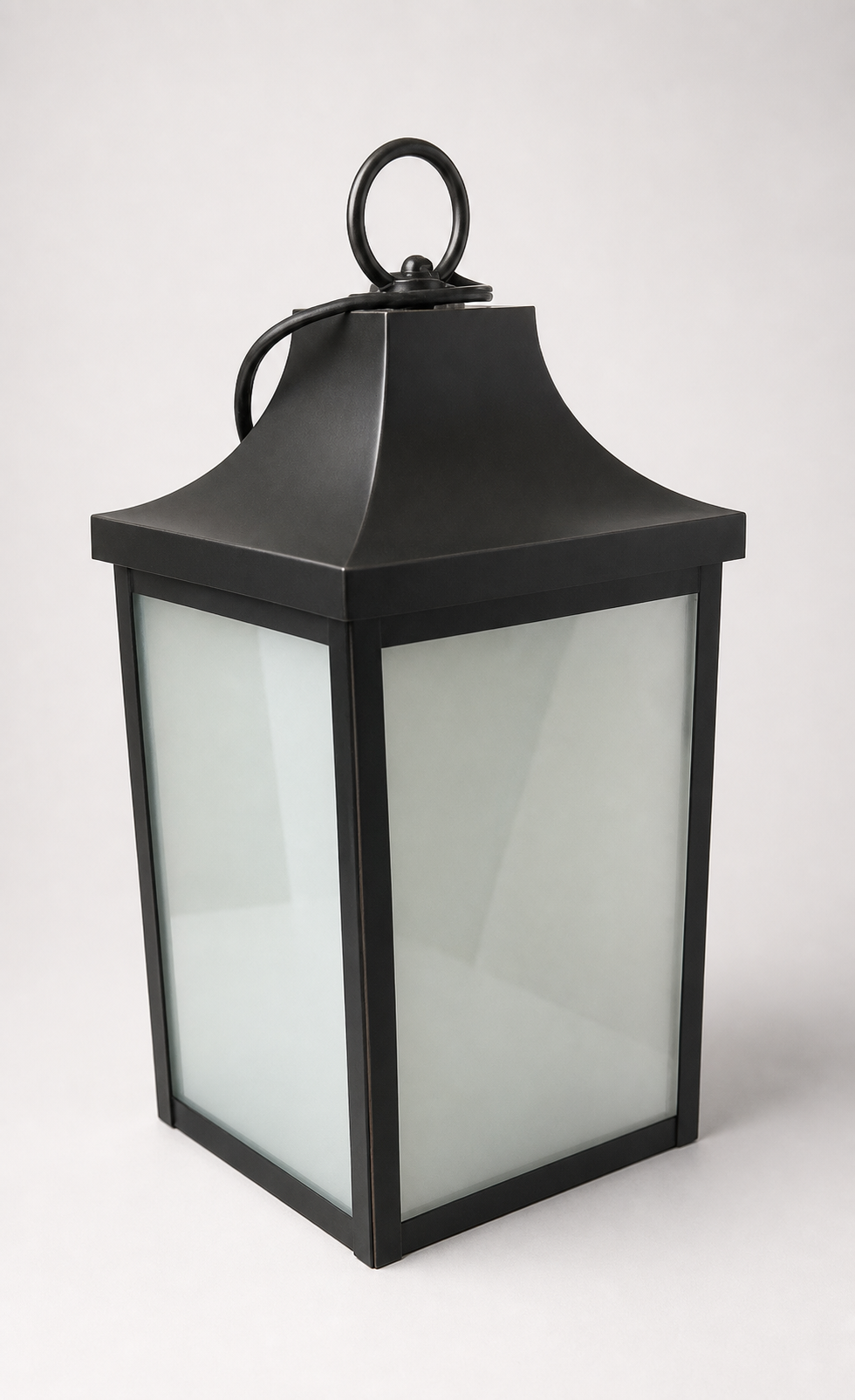 Black Outdoor Hanging Lantern Light