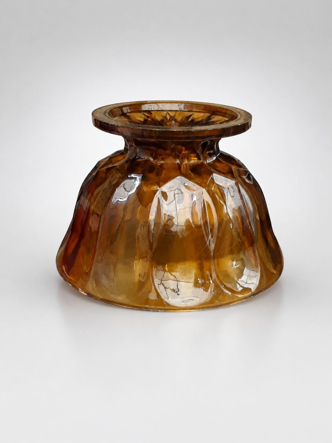 Amber Glass Light Fixture Shade