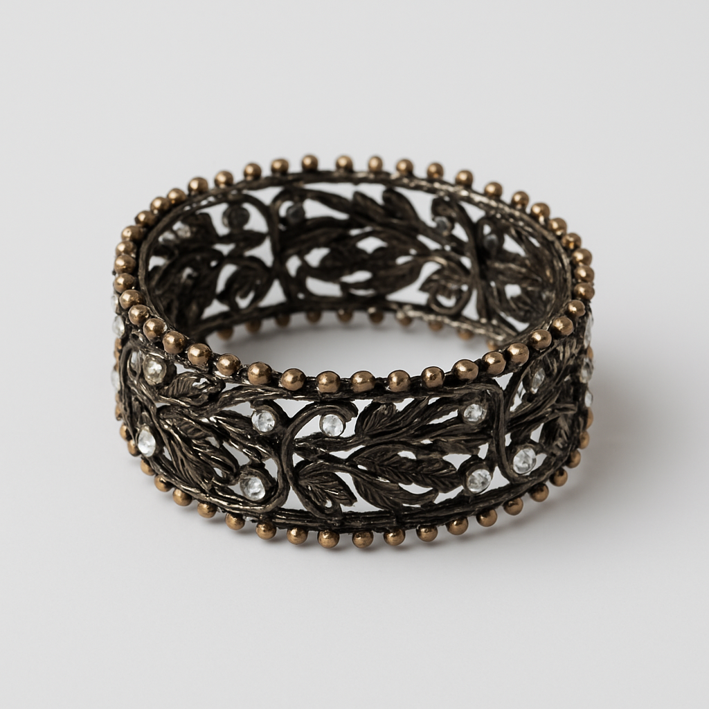 Vintage Gold-Toned Metal Bracelet