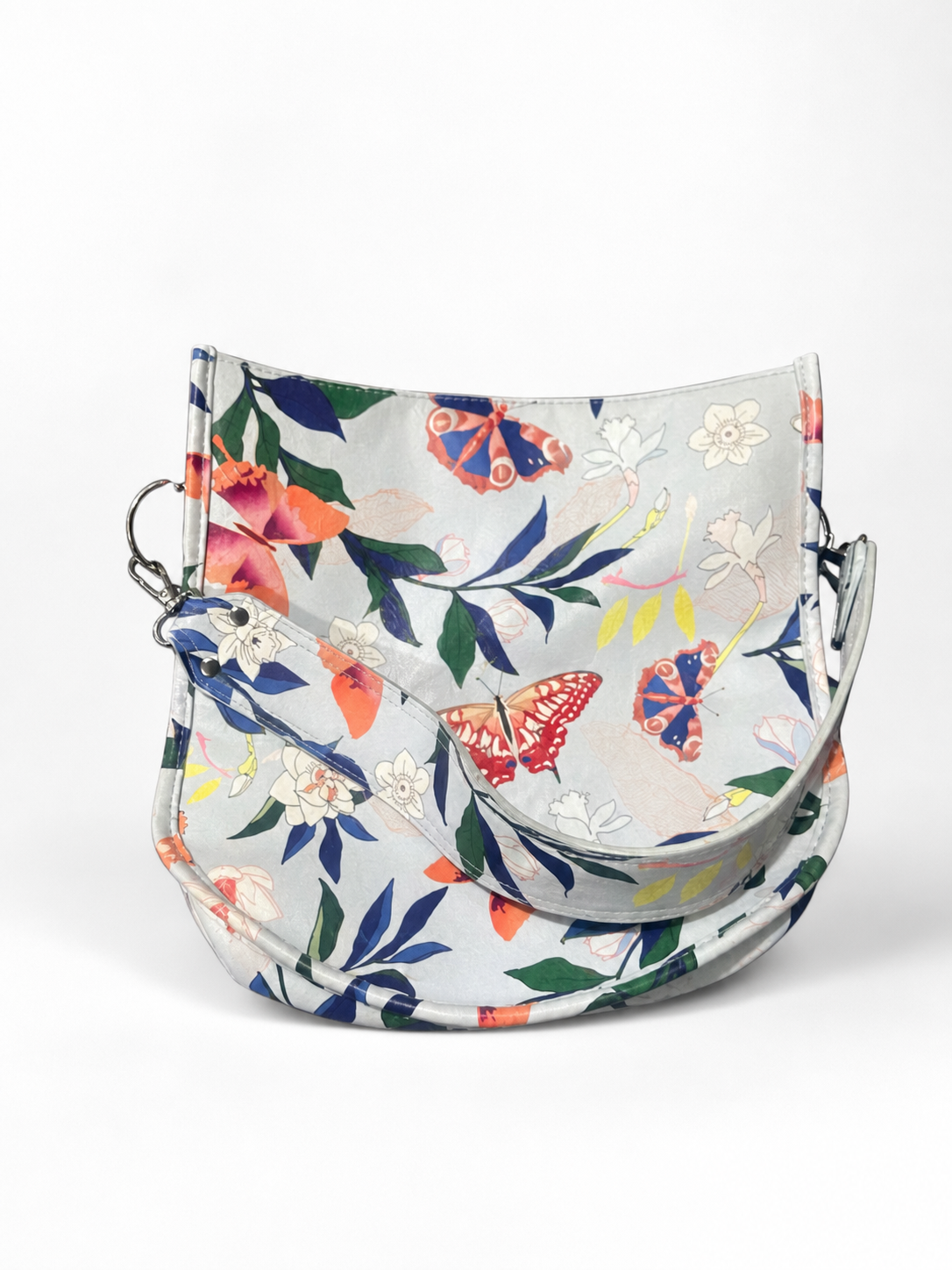 Floral Patterned Saddle Bag