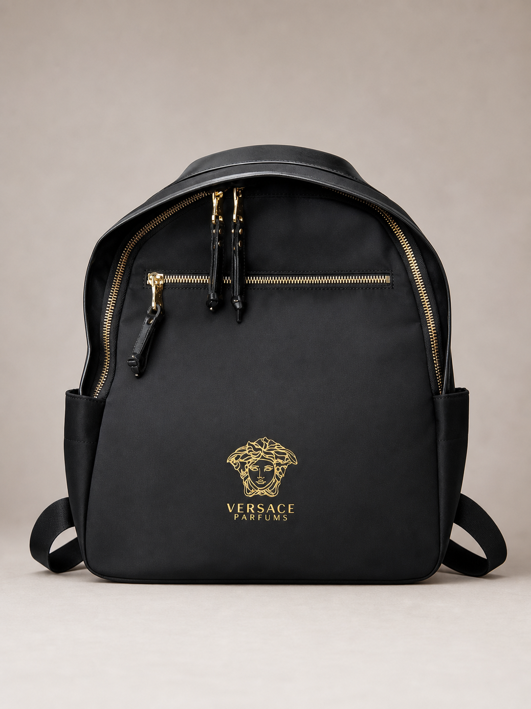 Versace Parfums Black Backpack