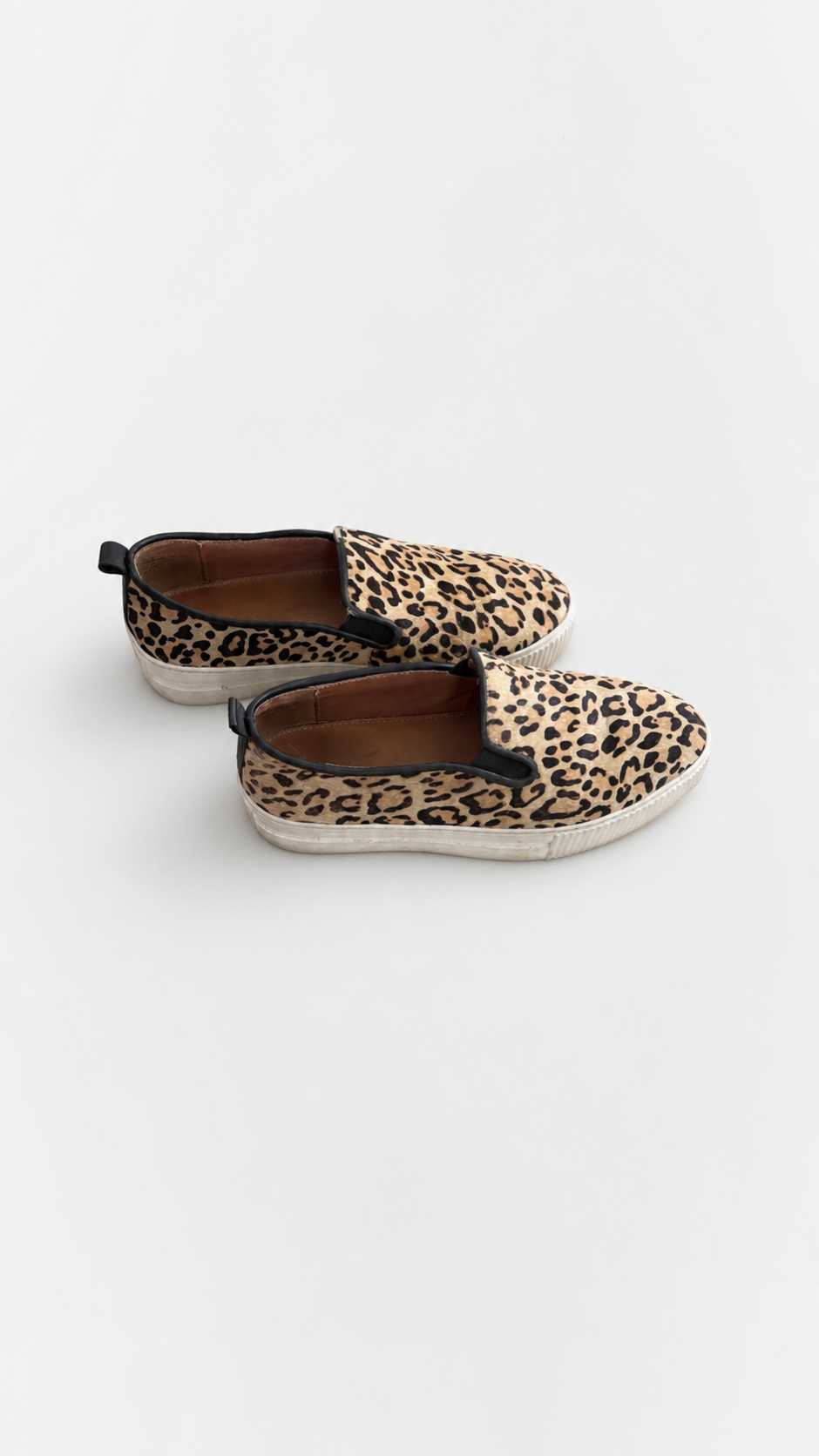 Halogen Platform Leopard Print Slip-On Sneakers size 7
