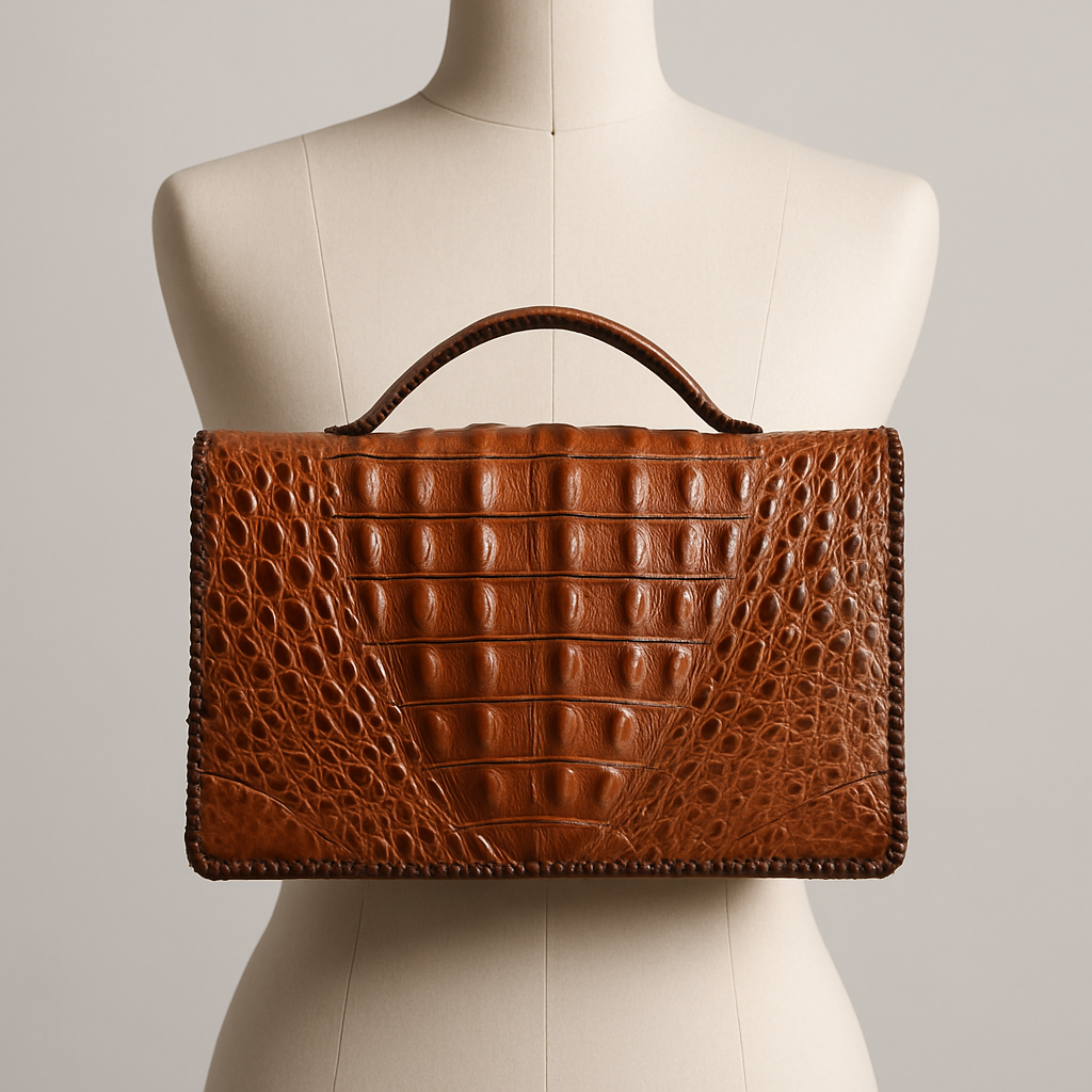 Vintage Crocodile Leather Handbag