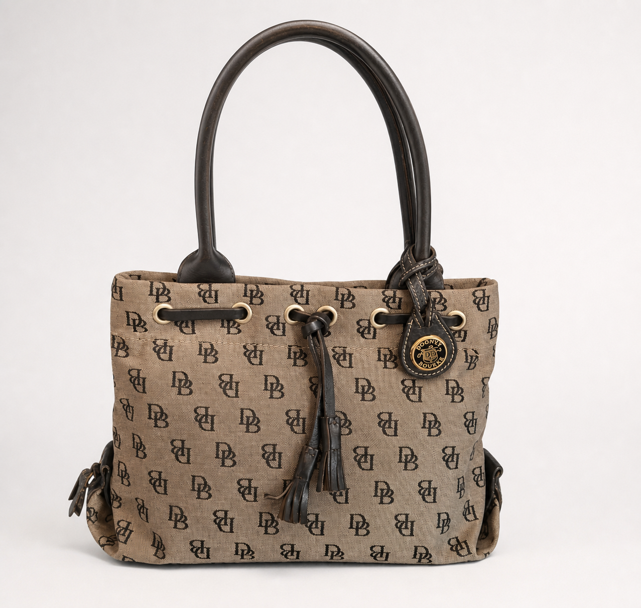 Dooney & Bourke Monogram Canvas Tote Bag photo