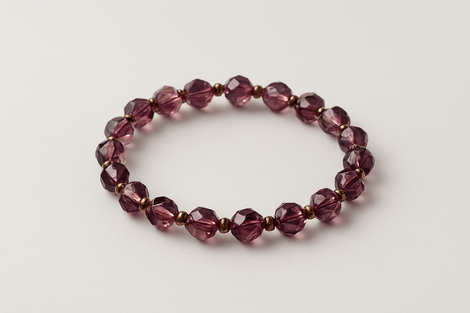 Purple Beaded Bracelet