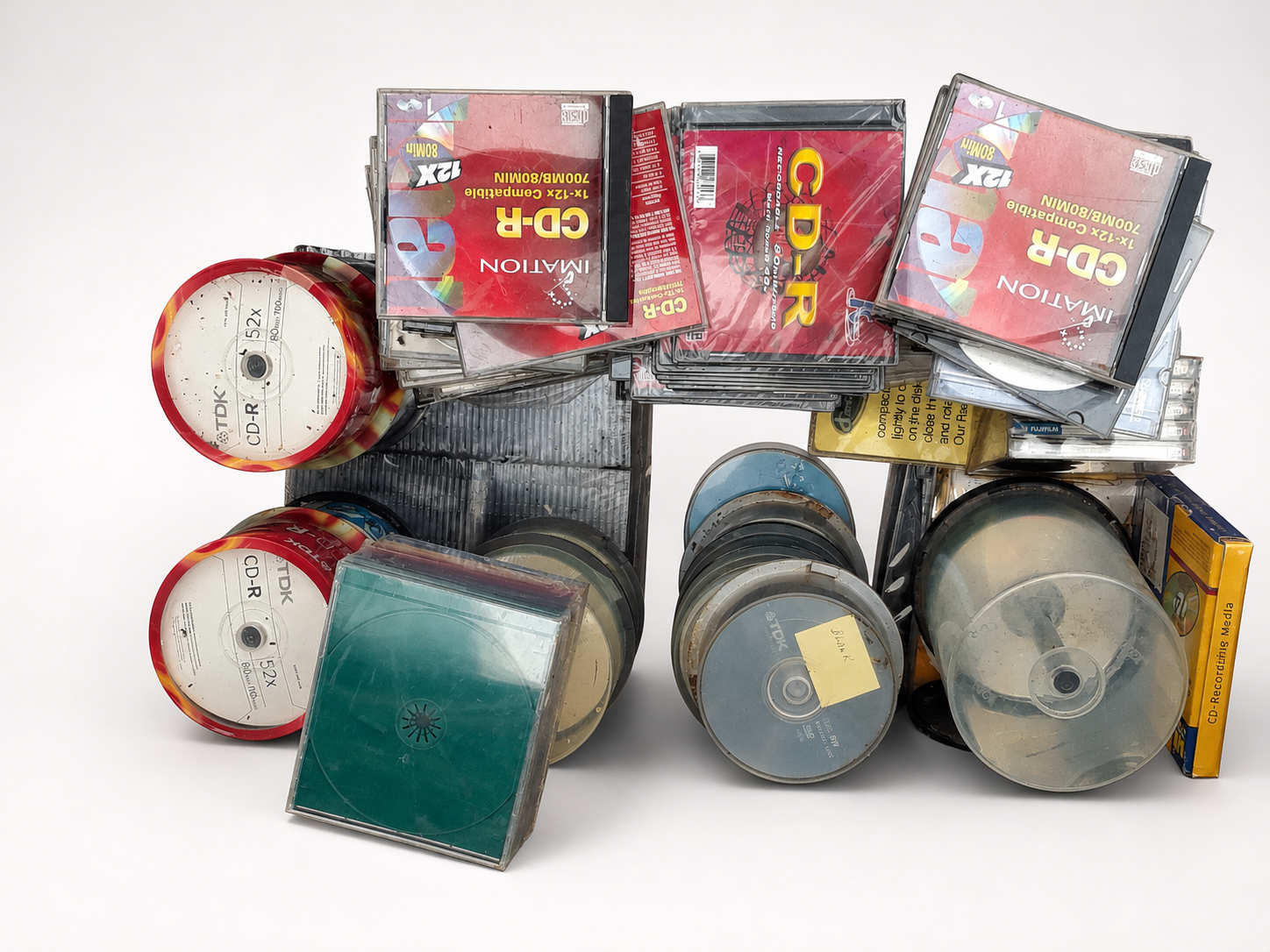 Bulk Lot of CD-R Discs for Recording and Storage