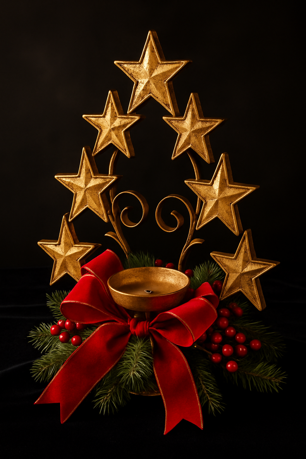 Elegant Holiday Candle Holder