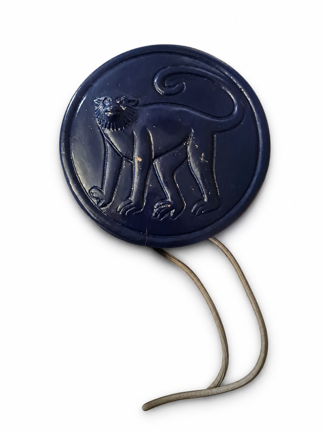 Retro Blue Monkey Design Hot Water Bottle