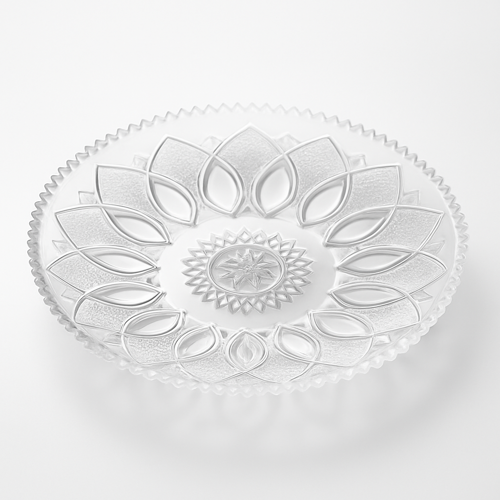 Elegant Crystal Serving Platter