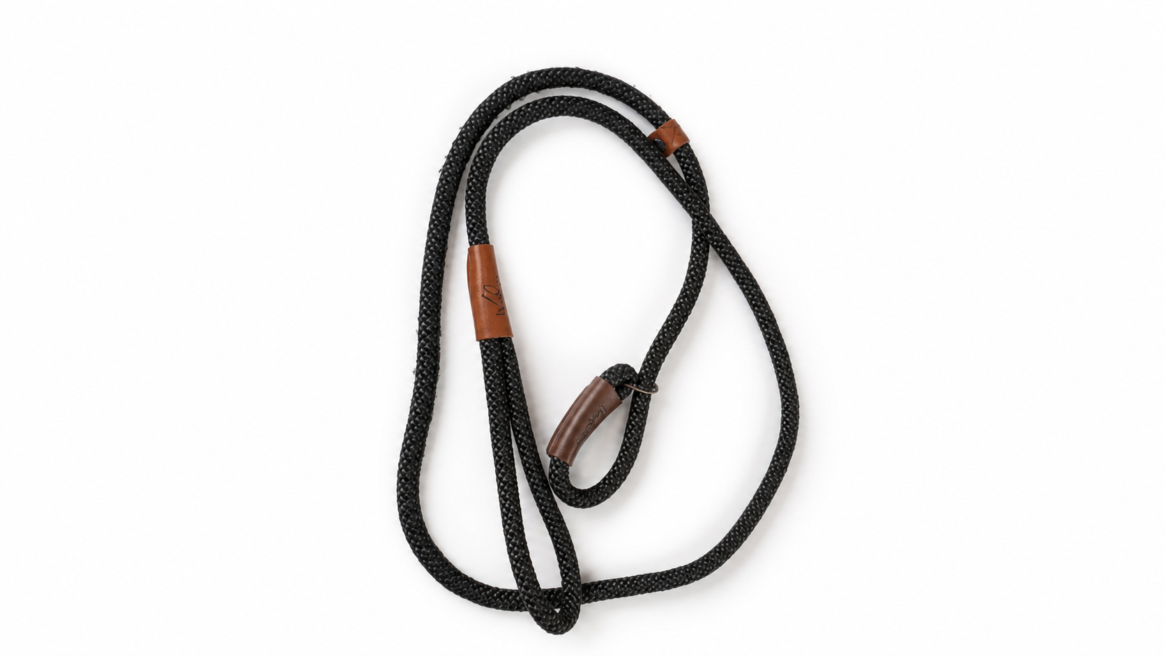 Premium Braided Dog Leash with Leather Accents