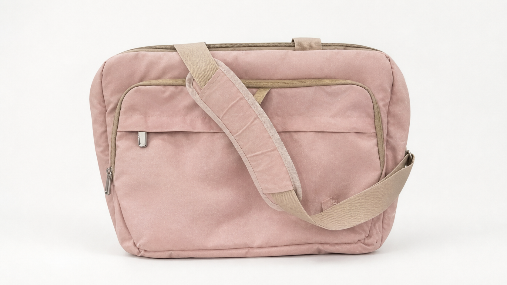 Stylish Pink Laptop Bag with Shoulder Strap