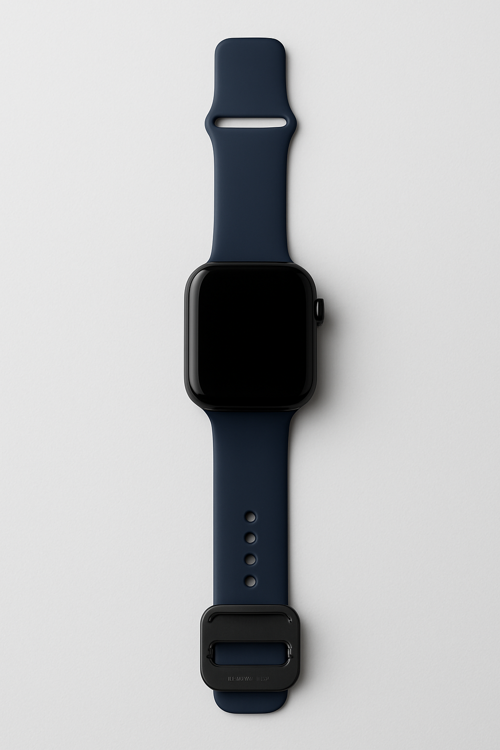 Apple Watch with Navy Blue Band