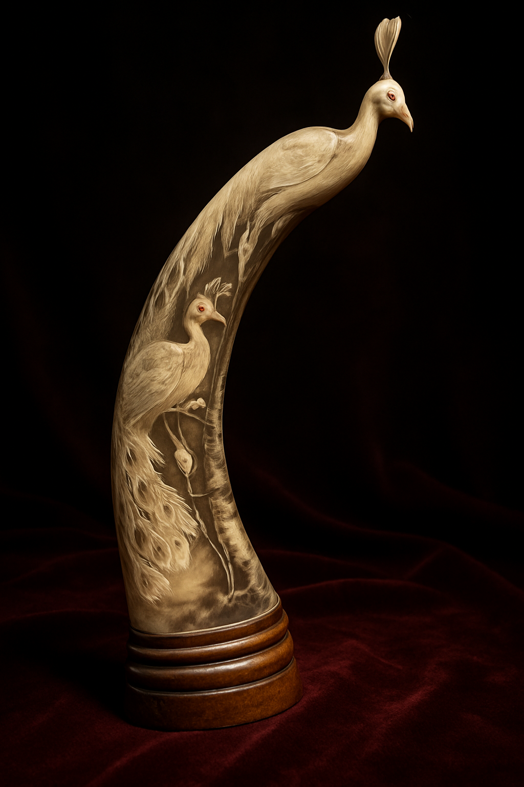 Handcrafted Buffalo Horn Carving