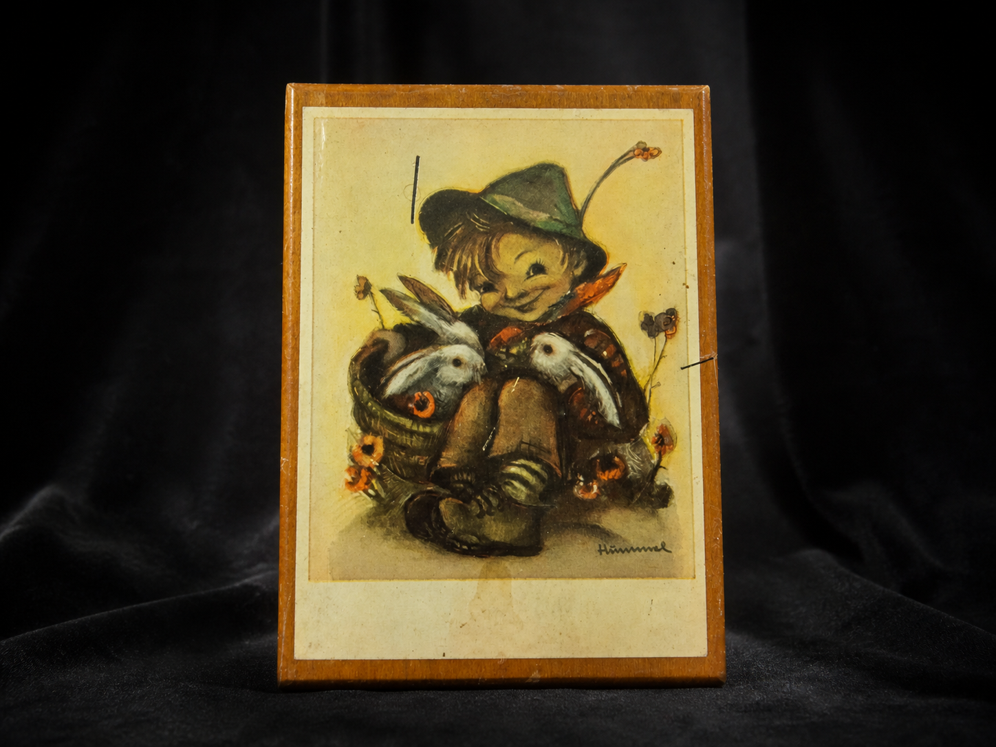 Hummel Artwork Wooden Jewelry Box