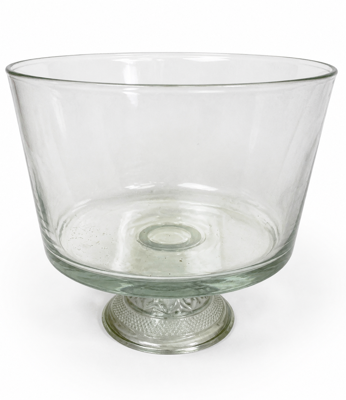 Clear Glass Pedestal Trifle Bowl