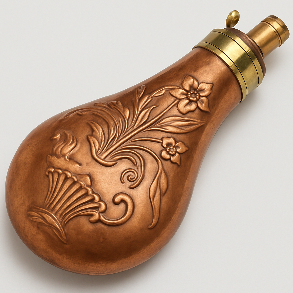 Antique Copper Powder Flask