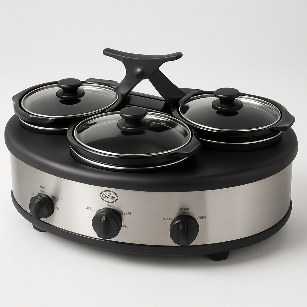 Triple Slow Cooker Buffet Server