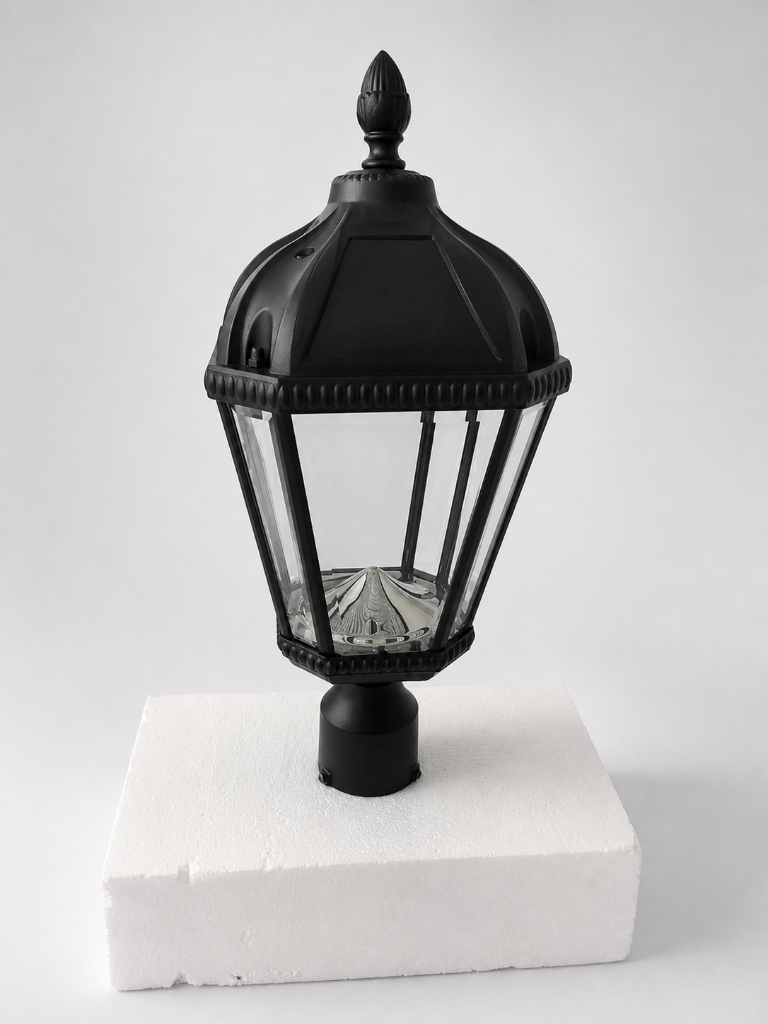 Black Outdoor Lantern Light Fixture solar 