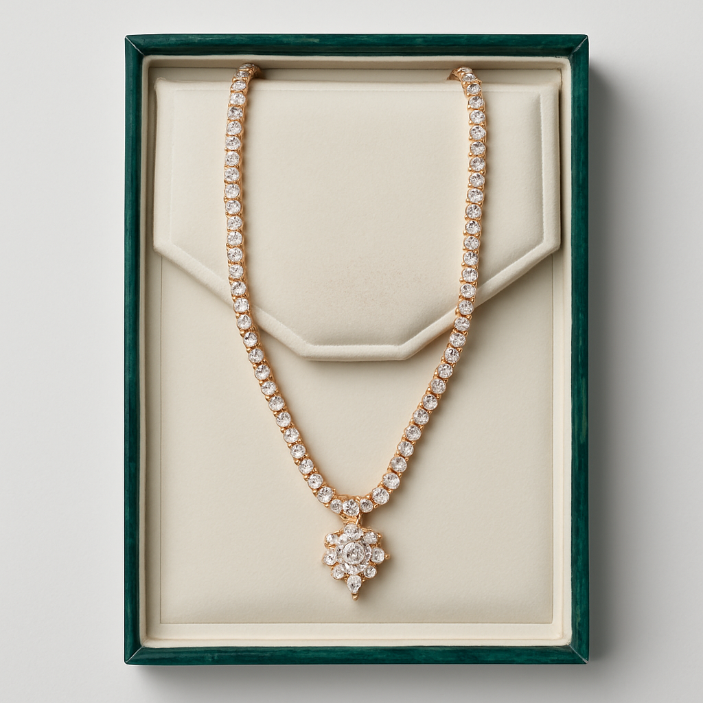 Elegant Rhinestone Necklace