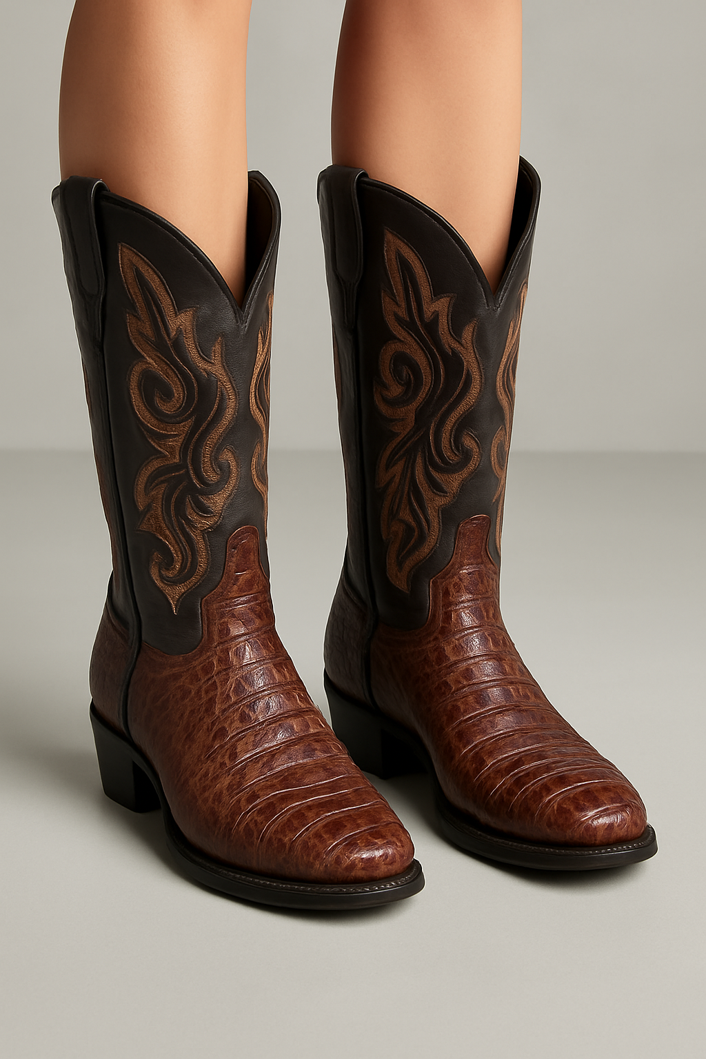 Exquisite Leather Cowboy Boots