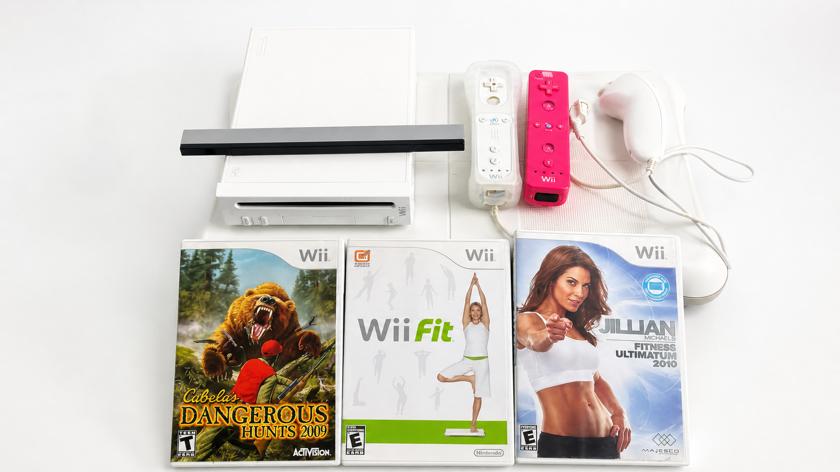 Nintendo Wii Console Bundle with Games and Accessories
