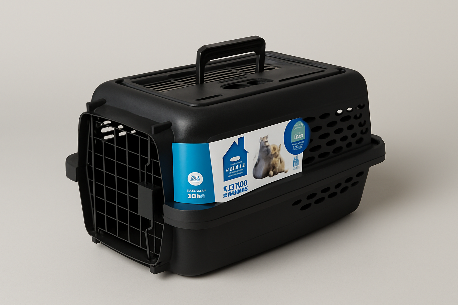 Pet Carrier - 2 Door Kennel for Small Pets
