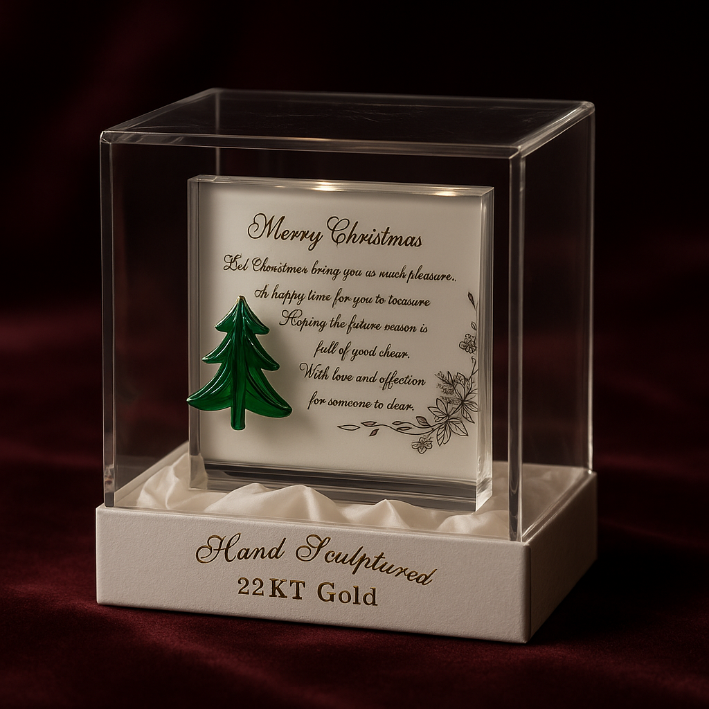22KT Gold Christmas Keepsake Ornament