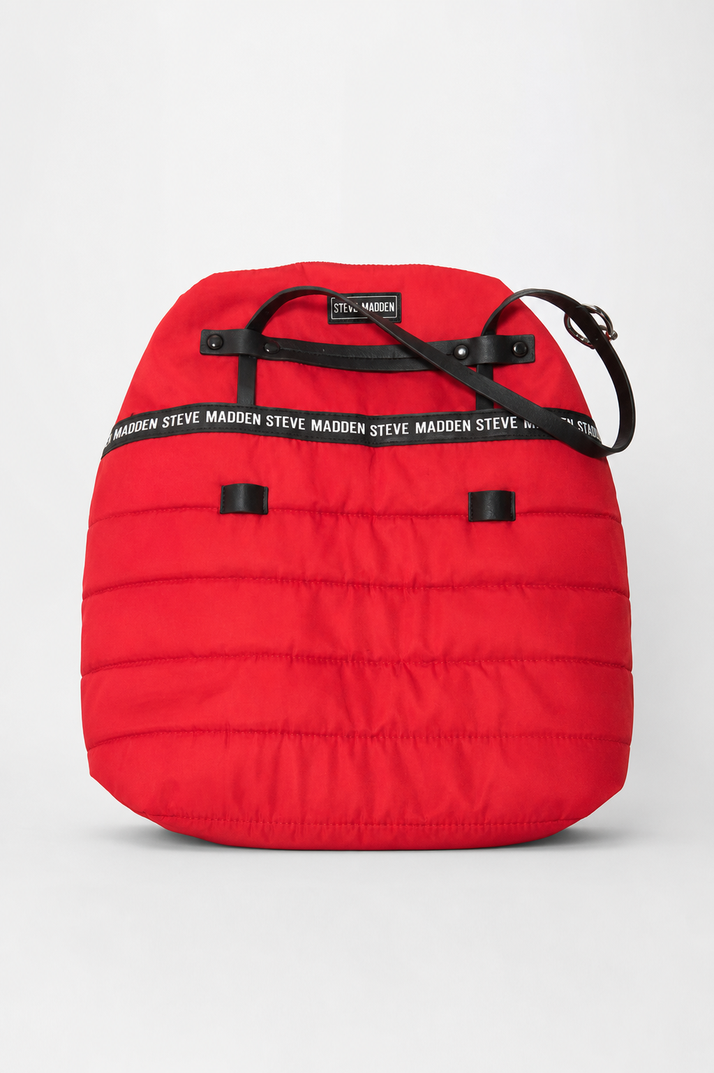Steve Madden Red Quilted Backpack
