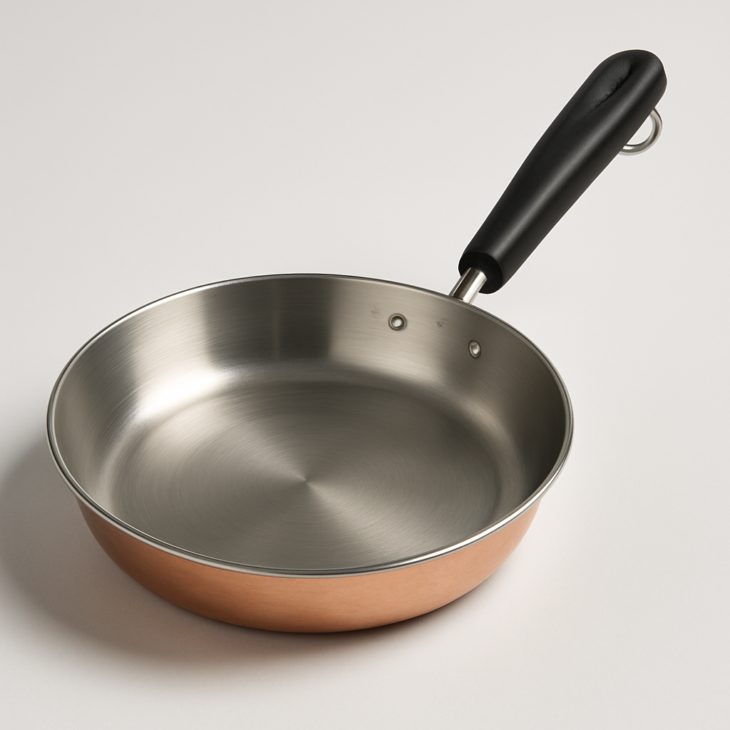 Copper-Clad Stainless Steel Frying Pan Revere Ware 
