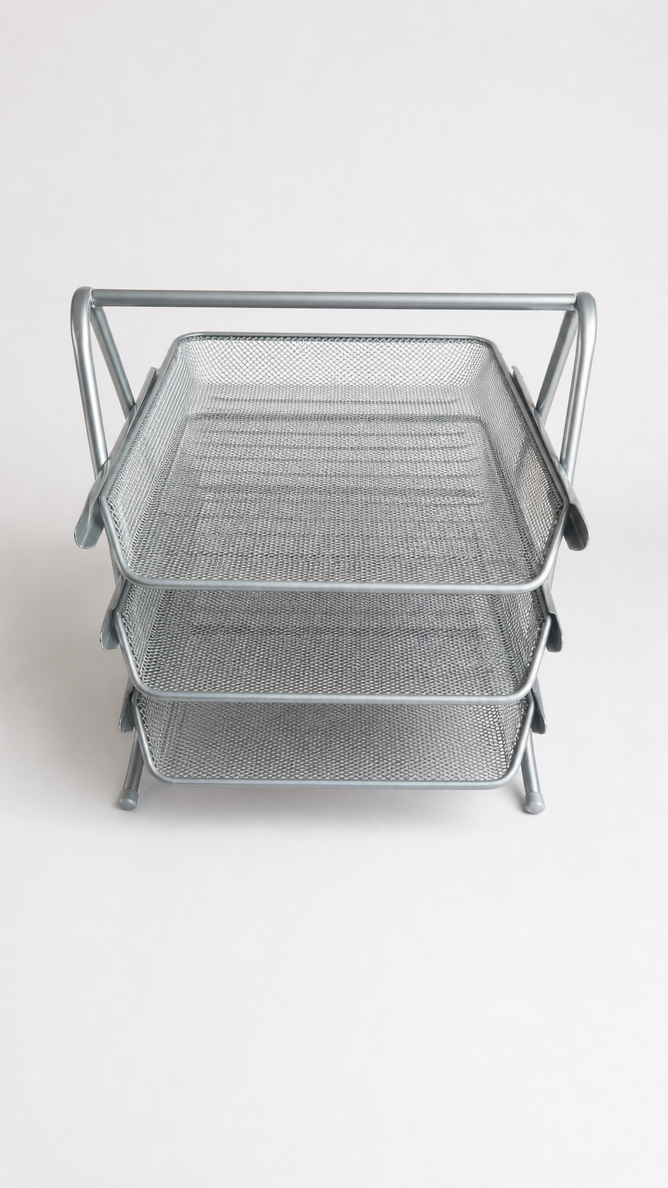 3-Tier Metal Mesh Office Organizer
