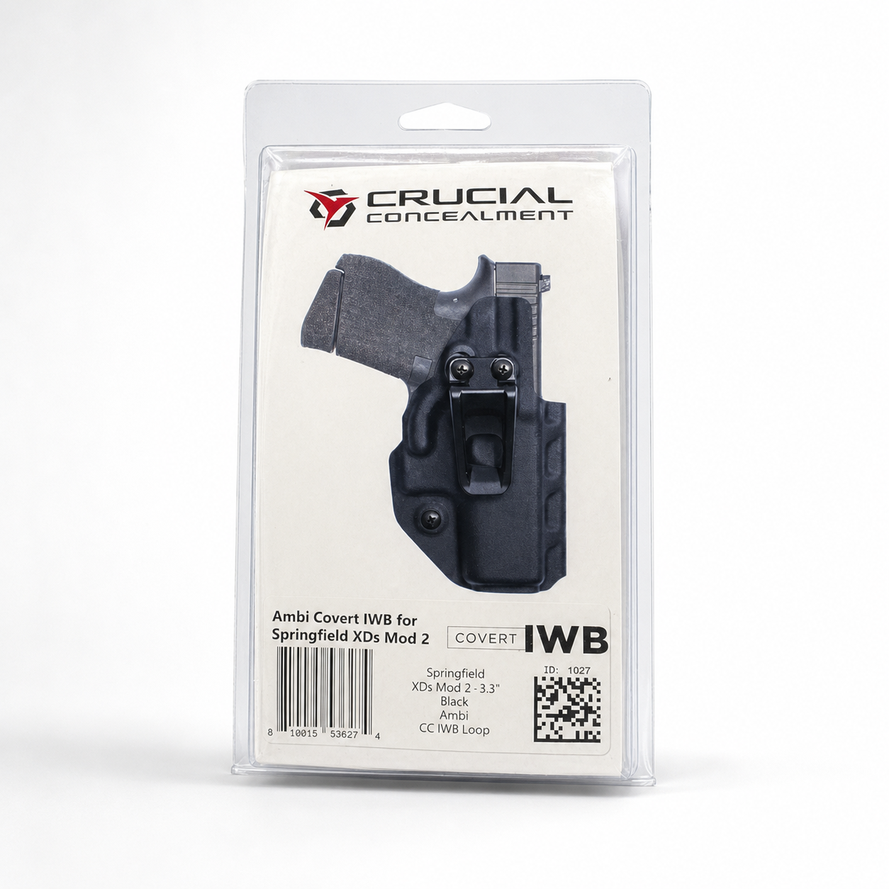 Crucial Concealment Ambi Covert IWB Holster for Springfield XD-S Mod 2